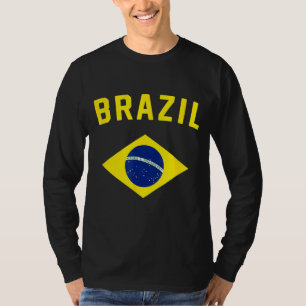 I Love Brazil Minimalist Brazilian Flag 1 T-Shirt