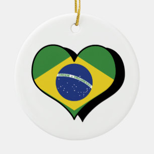 I Love Brazil Ornament