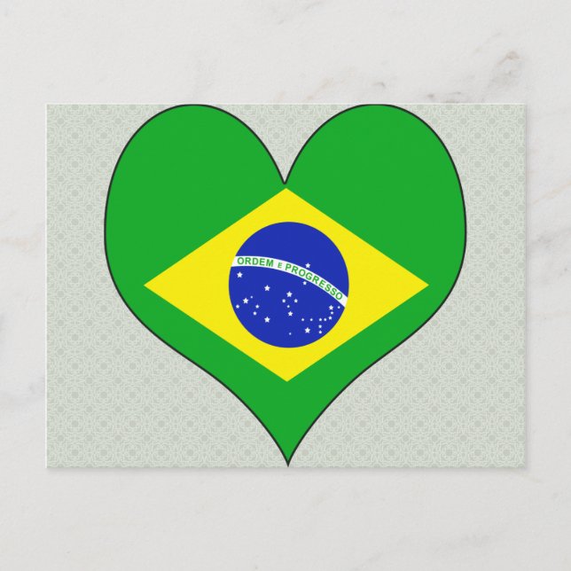 I Love Brazil Postcard (Front)