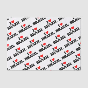 I LOVE BRAZIL TISSUE PAPER