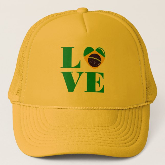 I love Brazil Trucker Hat (Front)