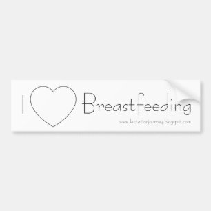 I Love Breastfeeding Bumper Sticker