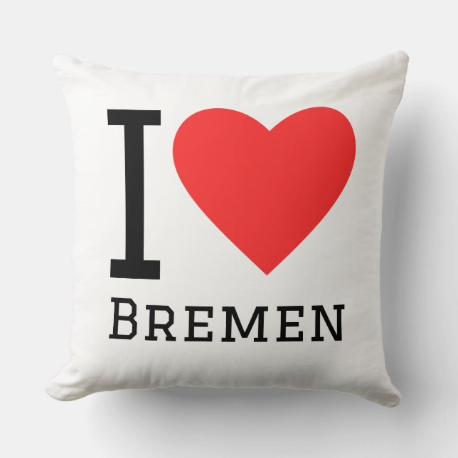 I love Bremen  Cushion (Front)