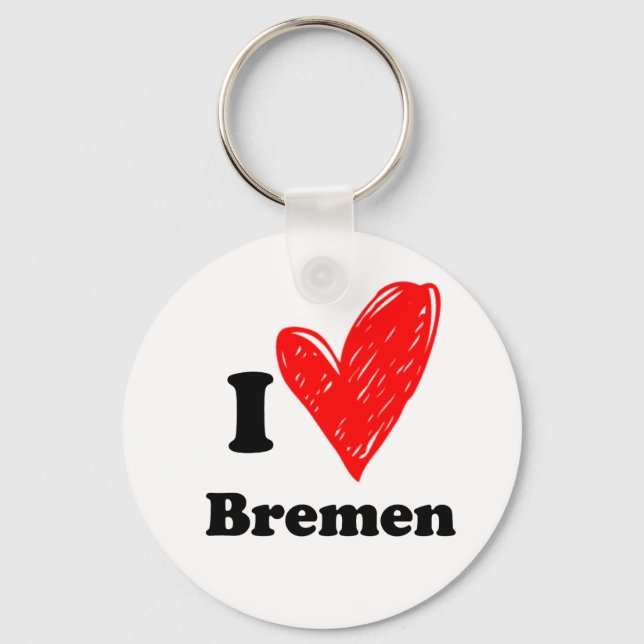 I love Bremen Key Ring (Front)