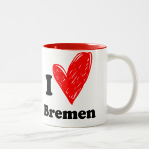 I love Bremen Two-Tone Coffee Mug