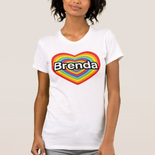 I love Brenda: rainbow heart T-Shirt