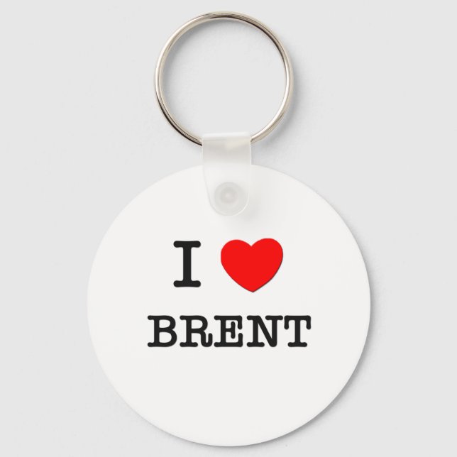 I Love Brent Key Ring (Front)