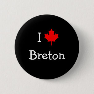 I Love Breton 6 Cm Round Badge