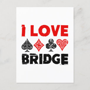 I Love Bridge Card Game Player Enthusiast