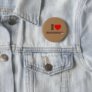 I love Brigadeiro 6 Cm Round Badge