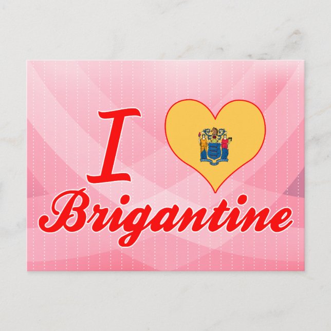 I Love Brigantine, New Jersey Postcard (Front)