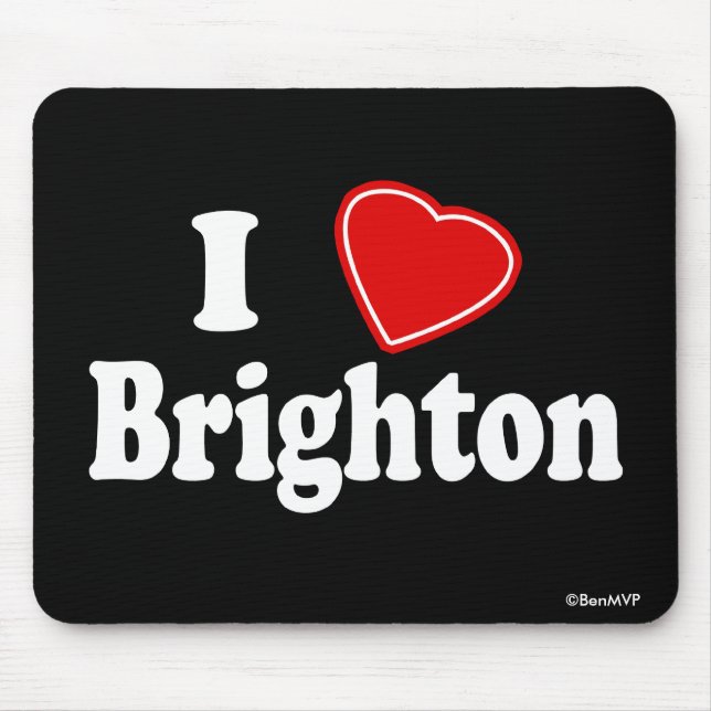 I Love Brighton Mouse Mat (Front)