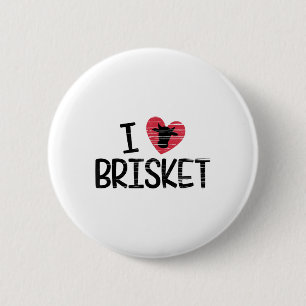 I Love Brisket T Shirt Beef Foodie Bbq Novelty _1 6 Cm Round Badge