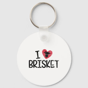 I Love Brisket T Shirt Beef Foodie Bbq Novelty _1 Key Ring