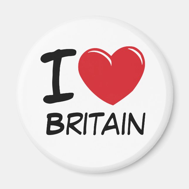 I Love Britain Magnet (Front)