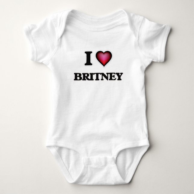 I Love Britney Baby Bodysuit (Front)