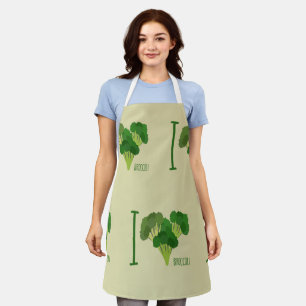 I Love Broccoli Apron