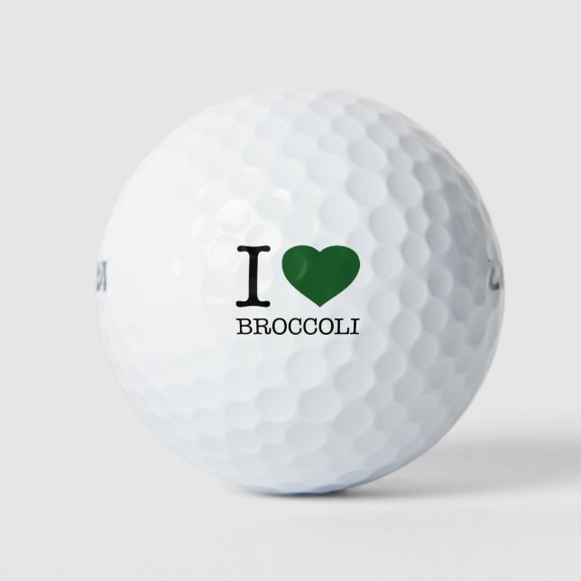 I LOVE BROCCOLI GOLF BALLS (Front)