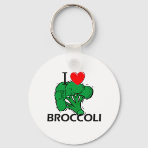 I Love Broccoli Key Ring