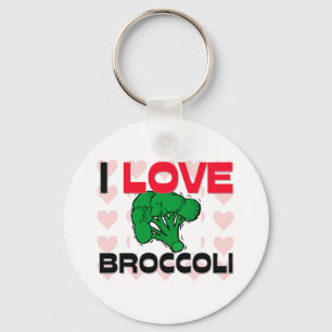 I Love Broccoli Key Ring