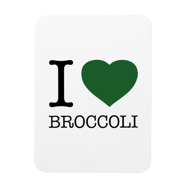 I LOVE BROCCOLI MAGNET (Vertical)