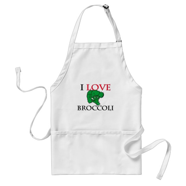 I Love Broccoli Standard Apron (Front)