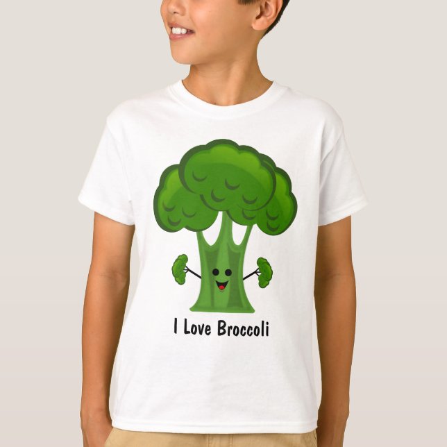 I Love Broccoli T-Shirt (Front)