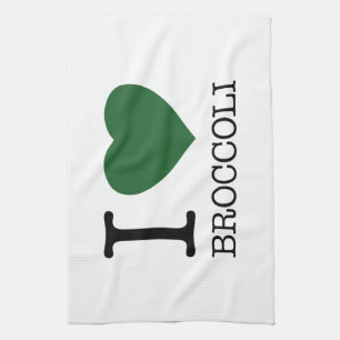 I LOVE BROCCOLI TEA TOWEL
