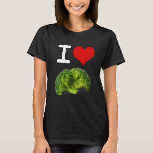 I Love Broccoli Vegetarian Vegan Protein Vegetable T-Shirt