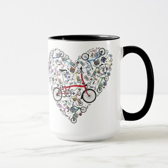 I Love Brompton Bikes Mug (Right)