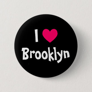I Love Brooklyn 6 Cm Round Badge