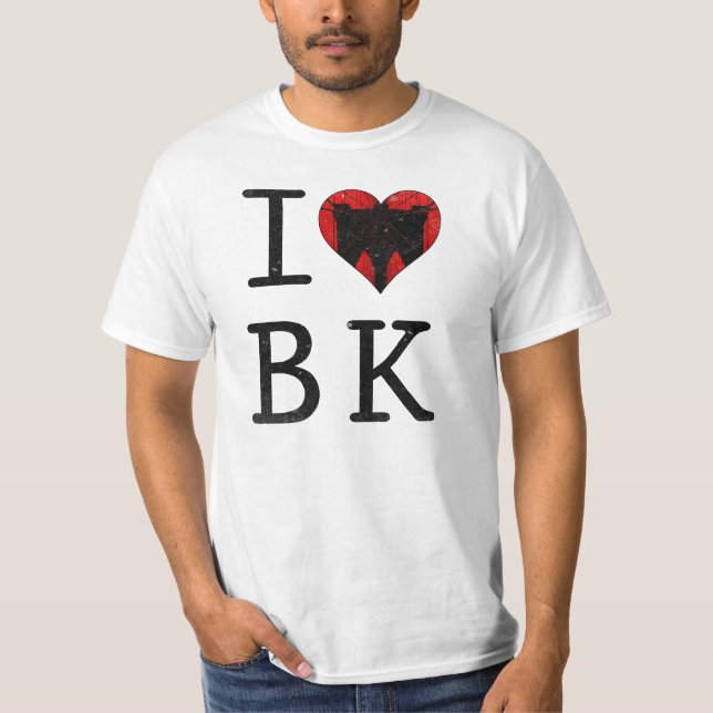 I Love Brooklyn BK NYC T-Shirt (Front)