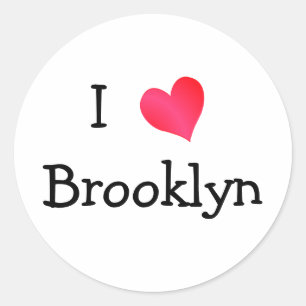 I Love Brooklyn Classic Round Sticker