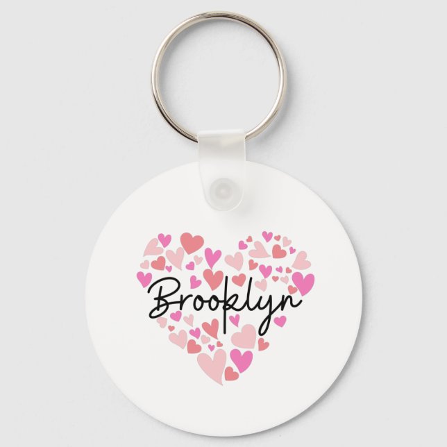 I love Brooklyn Key Ring (Front)
