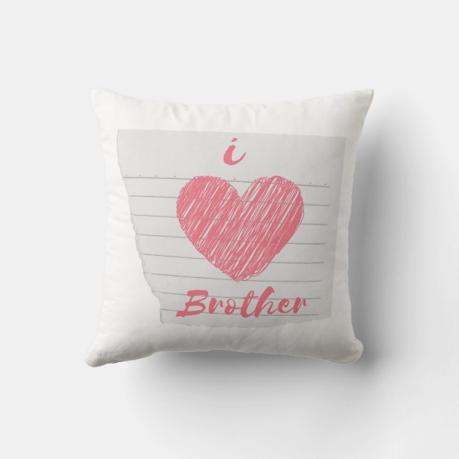 i love brother cushion (Back)