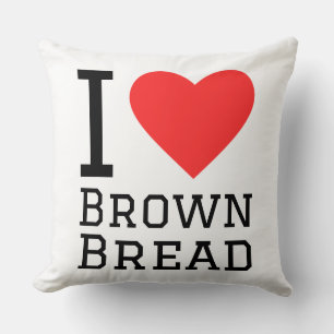 I love brown bread square sticker cushion