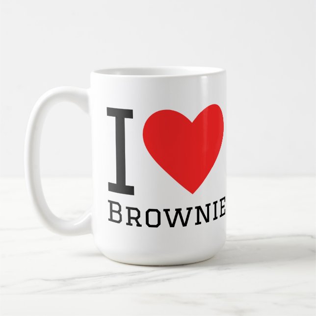 I love brownie coffee mug (Left)