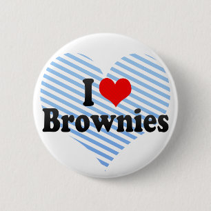 I Love Brownies 6 Cm Round Badge
