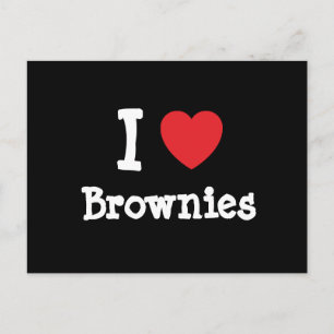 I love Brownies heart T-Shirt Postcard