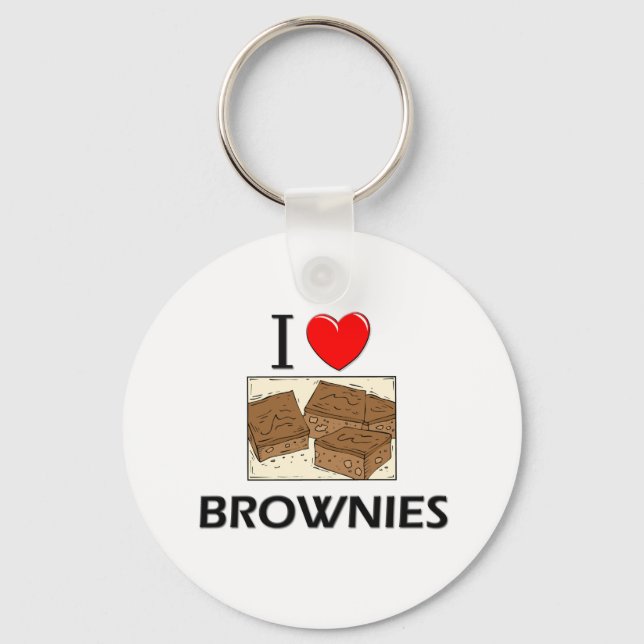 I Love Brownies Key Ring (Front)