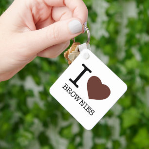 I LOVE BROWNIES KEY RING