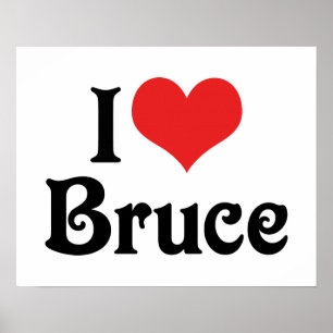 I Love Bruce Poster