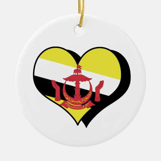 I Love Brunei Ornament (Front)