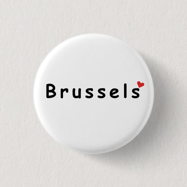 I love Brussels  3 Cm Round Badge (Front)
