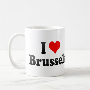 I Love Brussels, Belgium Coffee Mug