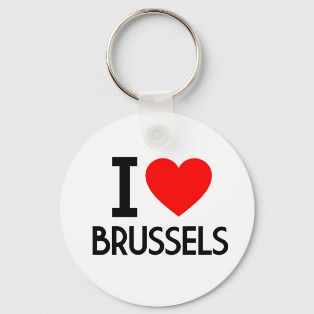 I Love Brussels Key Ring (Front)