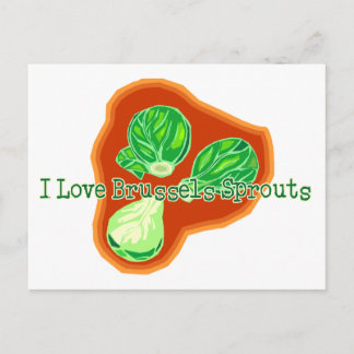I Love Brussels Sprouts Postcard
