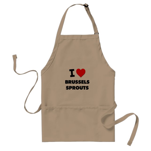 I Love Brussels Sprouts Standard Apron (Front)