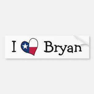 I Love Bryan Bumper Sticker
