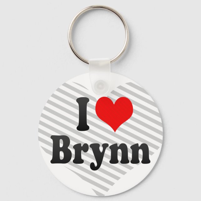 I love Brynn Key Ring (Front)